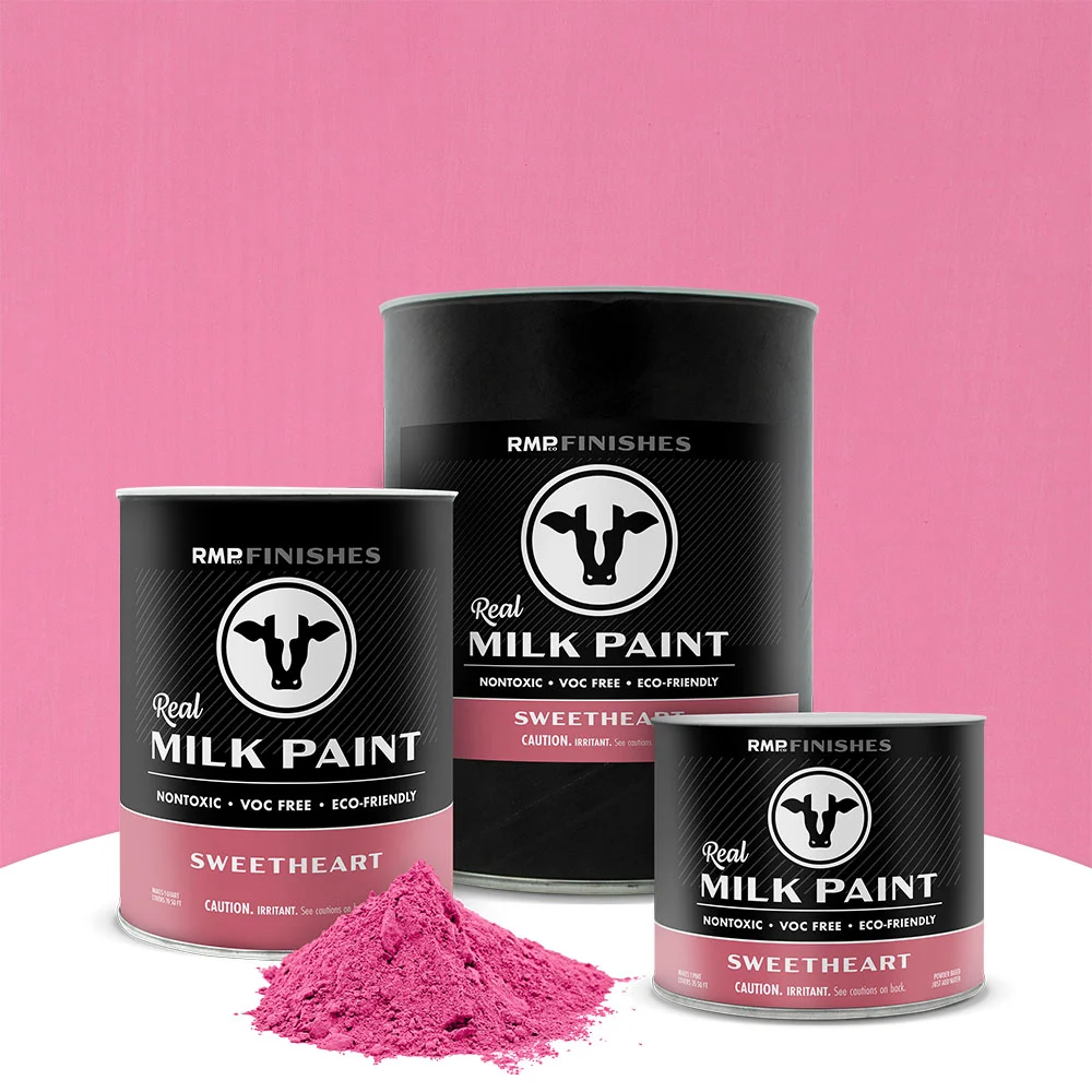 Sweetheart Real Milk Paint - Bright Pink Non-toxic Furniture Paint by RMP Finishes