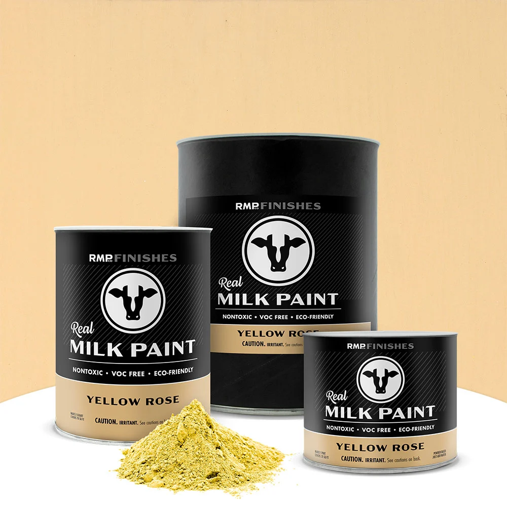 Yellow Rose Real Milk Paint - Soft Yellow Non-toxic Furniture Paint by RMP Finishes