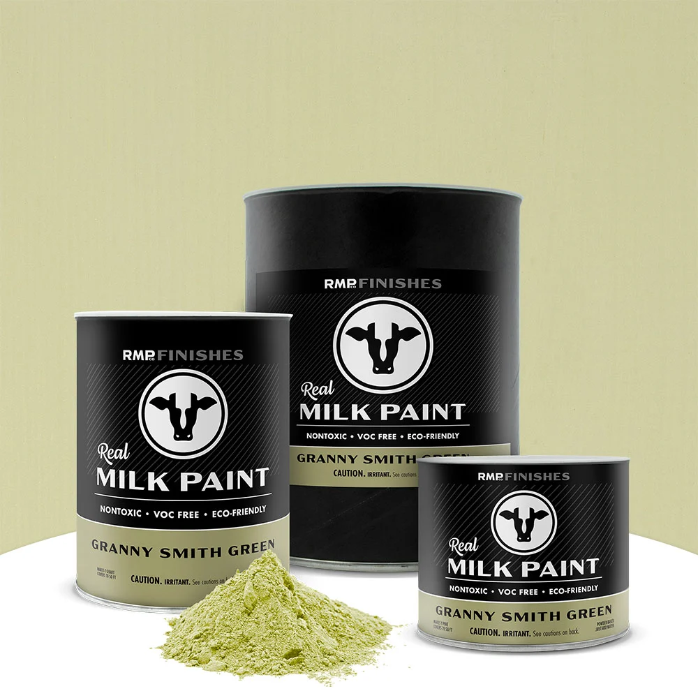 Granny Smith Green Real Milk Paint - Light Green Non-toxic Furniture Paint by RMP Finishes